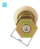 Roldana Box Vidro Banheiro Blindex Eutudo 2 Unidades Metal Rolamento Blindado Alta Resistencia Suave