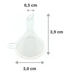 05 Unid. Mini Funil Descartável P/ Perfume - Aromaterapia  Transparente