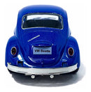 Carrinho De Ferro Fusca Clássico 1/32 Miniatura Coleção Cor Azul-escuro