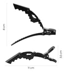 Kit 12 Presilhas Prendedor De Cabelo Bico Jacaré Crocodilo Arte Sedução Presilha Cabeleireiro Penteado