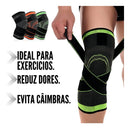 Joelheira Compressão Ortopédica Tensor Joelho Crossfit Volei Cor Verde