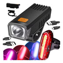 Kit Lanterna E Farol A Prova D'água Bicic Farol botao laranja