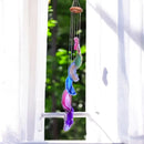 01 Mensageiro Sino Dos Ventos Ágata Com 7 Pedras Coloridas Colorido