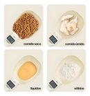 Colher eletrônica de medição de alimentos para animais de estimação Pet Food Measuring S Cor Branco