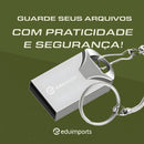 Pen Drive 128gb Usb 2.0 Mini Chaveiro Metal Resistente Alta Velocidade Seguro Eduimports