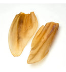 Orelha Bovina De Petisco Natural Desidratada Cães Kit 6 Cor Bege