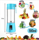 Mini Liquidificador Portatil Mao Academia Recarregável Usb Cor Azul