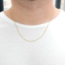 Correntinha Banhada Com 50cm Muito Delicada Elegante Moda Cor Dourado