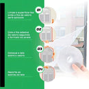 Kit 2 Telas Mosquiteira Janela Anti-inseto Para Mosquito Proteção Janela Porta Com Velcro Ajustável 150x180 Floresta Urbana