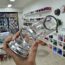 1 Suportes Porta Vela Copo Castiçal 7 Dias Vidro E Alumínio Cor Transparente