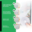 Kit 4 Telas mosquiteira janela anti-inseto para mosquito proteção com velcro ajustável 150 x 180 cm Floresta Urbana