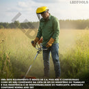 Protetor Facial Com Tela De Aço Para Roçadeiras Motosserras