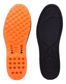 Kit 6 Pares Palmilhas Gel Pu Alta Absorção De Impacto Cor Preto E Laranja Tamanho Da Palmilha 42