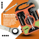 Chave Combinada Catraca Jogo De Chaves Com 7 Peças De Aço 08 A 19mm Reforçado Bmb-01 Indufer