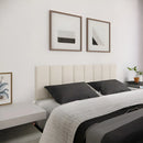 Cabeceira Rr Shopp Cama Box Cabeceira Em Módulos Estofados Cama Queen 1,60 Metros Largura 8 Módulos Estofados 160cm X 45cm Tecido Suede Cor Areia
