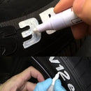 02 Canetas Tinta Branca Pinta Pneus Carro Moto Retoque Placa