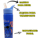 Garrafa Stich Lilo Infantil Garrafa De Agua Squeeze Stitch Garrafa De Água Squeeze Stitch 700ml Plástico Cor Azul