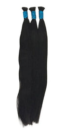 Cabelo humano natural liso 75 cm 100 gramas cor castanho