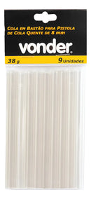 Bastão Cola Quente Fina Para Pistola 7,4mm A 8mm 9 Peças