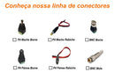 Kit 50 Conector Bnc Mola Com Parafuso Plug Cftv Linha Prime