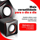 Caixa Caixinha De Som Para Computador Notebook Pc 6w Usb P2 Rhead