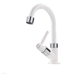 Torneira Para Banheiro Bancada 1/4 De Volta Alavanca Branco