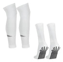 Kit Meia Antiderrapante E Meião Cortado Canelito S Branco