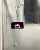 Suporte Silicone Com Ventosa Para Celular Para Superfície Cor Rosa Liso