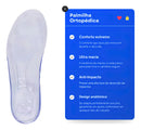 Palmilha De Silicone Em Gel Ortopedica Anti Impacto Para Dores Nós Pés Fascite Plantar Cristal Tamanho Do Par Da Palmilha 36 A 39