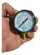 Manômetro De Pressão Vertical 53mm Rosca 1/4 Bsp 0 Á 6 Bar