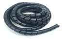 Mz Plastic 3/4 - 5 Metros cor preto organizador de fios cabos espiral