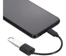 Cabo Usb Femea X Tipo C Macho Otg