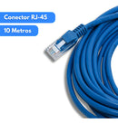 Cabo De Rede 10m Cat5e 10 Metros Azul Ethernet Lan Rj45 Boyu Cell