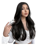Peruca Lace Wig  Organica Premium Levemente  Ondulad castanho