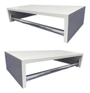 Kit 2 Cabideiros De Parede Arara Porta Roupas Quarto Closets Cor Branco