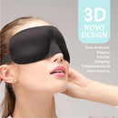 Kit 2x Máscara Tapa Olhos Para Dormir 3D Unissex Blackout Confortável Viajar Relaxar Repouso Chochilo Sono Soneca Descanso Viagens Turno Noturno Venda