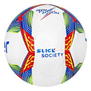 Bola Topper Slick 24 Society Cor Branco, Azul e Vermelho