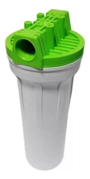 Filtro Caixa Dágua Ou Cavalete Poe Eco 9 3/4 Polipropileno Hidrofiltros Retenção de Sujeira Cor Branco e Verde