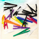 Kit 12 Presilha Clip Jacaré Prendedor De Cabelo Bico D Pato Cor Preto