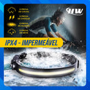 Kit 2 Lanterna De Cabeça Led Potente Pesca Mecânico Bike HW Camping Recarregável 6 Funções