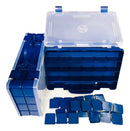 Maleta Caixa Pesca Hi Ed 44 Divisoria Isca Artificial Anzois Cor Azul