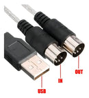 Lotus Cabo Adaptador Conversor Audio Midi Gravacao Interface Usb