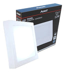 Painel Led Plafon Aluminio Sobrepor 12w 6500k Branco Frio 17cm Quadrado Avant