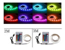 Fita Led 5050 Rgb Controle Remoto 2m 5v Usb Para Tv Pc Carro Cor da luz RGB 2M