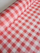 Tnt Estampado Festa Junina Xadrez Vermelho Mesa 1,4 X 2 Mts