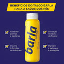 Kit 3 Talco Leite De Rosas Barla Perfumado Em Frasco 140g